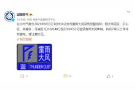 8级大风伴雷雨突袭长沙，树木被连根拔起，有市民称家遭雷击图片