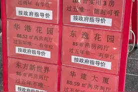 指导价后，中介橱窗画风突变！中介人员：一个月要开一单都难图片