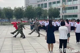 军训展风采 壮志谱新篇 博兴县第一小学六年级秋季入学军训开始图片