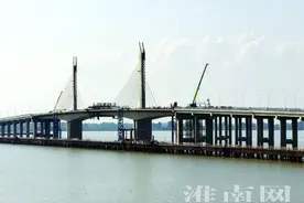 淮南市瓦埠湖大桥即将通车图片