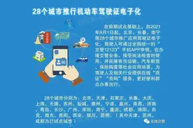 9月1日起，无锡可以申领、使用电子驾驶证啦图片