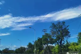 北京4区发布大风蓝警、阵风六级；蓝天白云持续多久？来看→图片