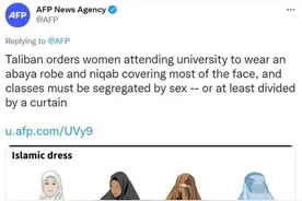男女生隔布帘上课，塔利班对女生上学到底是怎么规定的？图片