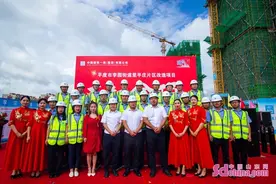 中建一局五公司山东青岛平度里半庄项目首栋楼封顶图片
