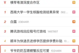 爷爷奶奶互喂螃蟹反应可爱上热搜！“还带腿咧，我害怕，不敢吃……”图片