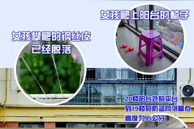 离奇！4岁女童20楼窗外爬到18楼图片