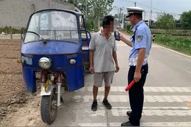 心存侥幸 老汉饮酒后驾三轮摩托车送货被查处图片