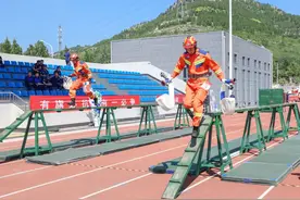 全国消防行业职业技能大赛山东选拔赛鏖战正酣——首日，一个项目四个科目圆满完成图片