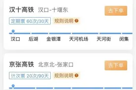 今天起，汉十高铁推出“优惠票”图片