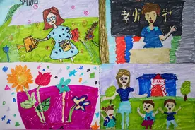 教师节主题绘画丨《欢乐师生》图片