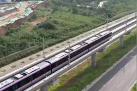 南京首条城际地铁开始不载客试运行图片