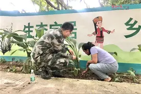 海南东方乐妹村：黄土裸露治理有妙招 种植山捞叶美观又实用图片