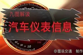 九图解读汽车仪表盘上的信息，以后灯亮就不会看不懂了图片