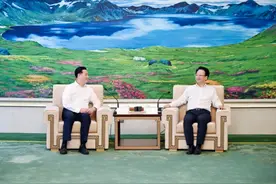景俊海会见华中科技大学校长李元元及部分高校校长图片