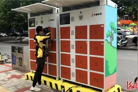 1分钟电动自行车“满电复活”智能换电柜亮相石家庄街头图片