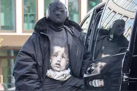 逐渐辣眼！侃爷卡戴珊「情侣头套」！看完带上痛苦面具……图片