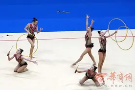 “最美体育项目”艺术体操今日收官！联合队获得女子集体全能冠军 陕西队获得铜牌图片