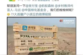 蚂蚁森林回应未种梭梭树质疑：“在呢，就是有点矮”图片