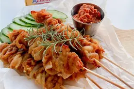 网红自制家庭版烧烤—沙爹烤串，简单快手超美味图片