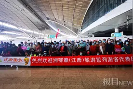 湘鄂赣互送客源，江西湖南包列旅游团抵达武汉图片