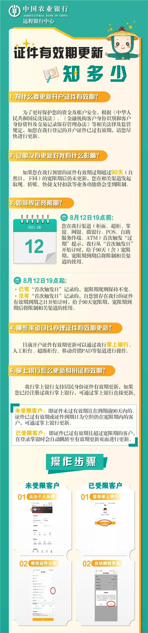 农行证书过期怎么办（农行教你足不出户轻松更新证件有效期）