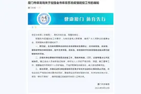 厦门：体育赛事活动全面停止 各类体育场馆暂停开放图片