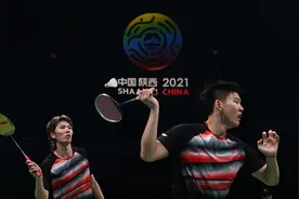 羽毛球——男双半决赛：李俊慧/刘雨辰晋级图片