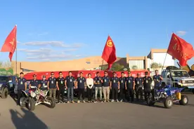 欢迎回家！额济纳旗团委组建青年突击队迎接神舟十二号载人飞船返航图片
