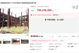 重庆渝北山东大厦烂尾楼7.95亿元一拍流标 买家报名不出价图片