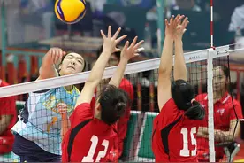 排球——女子U19组半决赛：天津队胜上海队图片