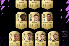 FIFA22意甲球员评分前24：迪巴拉、3C、因莫比莱87分并列第一图片