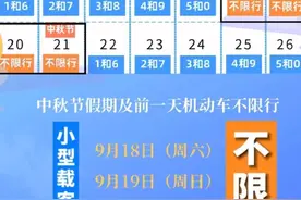 ​中秋限行吗？西安交警发布最新提示图片