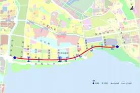 滨海大道总部基地段中间车道改到南北两侧，项目进入新节点图片