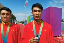 安徽组合程勋满/窦小伟全运会摘铜图片