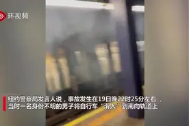 纽约地铁站内一幕！自行车被推入轨道后与地铁相撞，瞬间发生爆炸产生巨大火花图片