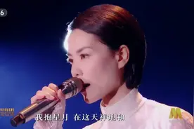 王菲首唱大湾区中秋晚会主题曲《湾》声音空灵，主持人谢霆锋坐台下认真聆听图片