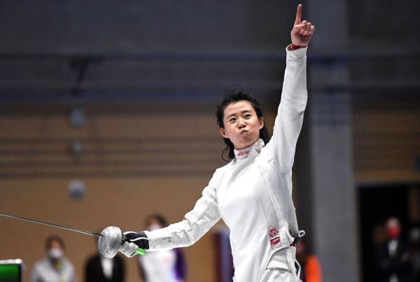 市蓟州体育训练中心举行的第十四届全运会击剑项目女子重剑个人决赛中