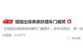 姐姐出嫁，小伙扶婚车门痛哭……网友评论亮了图片