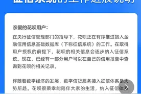 影响数亿人！花呗全面接入央行征信 逾期将影响你的房贷、车贷图片