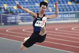 跳出赛季最佳8米21，四川跳远名将黄常洲收获全运会银牌图片