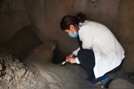 北京正阳桥遗址考古发掘 出土一具明代镇水兽图片