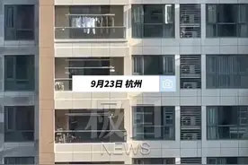 杭州4岁女童悬站11楼阳台护栏外，辅警腰系绳索空降营救图片