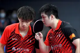 全运会乒乓球男子双打1/4决赛 樊振东/林高远不敌闫安/徐晨皓无缘四强图片