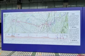 成渝中线高铁线路平纵断面示意图公开，线路这样走图片