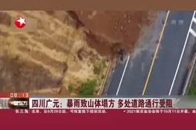 四川广元：暴雨致山体塌方  多处道路通行受阻视频封面