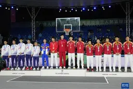 全运会-三人制篮球男子成年组决赛：联合队获得冠军图片