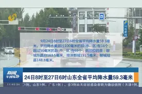 入汛以来，山东全省平均降水量703.9毫米，较常年同期偏多45.8%视频封面