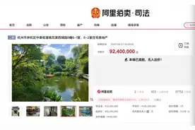 杭州“最贵法拍房”降价2310万元二拍，仍因无人出价流拍图片