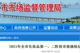 山东省临沂市市场监管局发布2021年全市化妆品第一、二阶段市级抽检结果图片