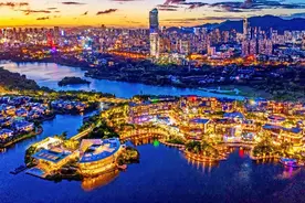光影装饰下的欢乐海岸 如何成为深圳人的约会圣地图片